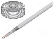 Wire: microphone cable; 2x0.35mm2; white; OFC; -15÷70°C TASKER