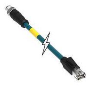 SENSOR CORD, 8P M12 PLUG-RJ45 PLUG19.7"