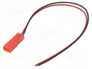 Connector; cables,JST SYR-02T socket; 150mm JST