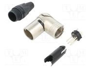 Plug; XLR; male; PIN: 6; angled 90°; swivel; for cable; soldering NEUTRIK