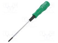 Screwdriver; Phillips; PH00; Blade length: 80mm ENGINEER