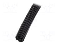 Protective tube; Size: 7; polyamide 6; black; L: 50m; PACOF PMA