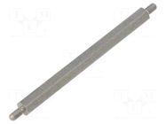 Screwed spacer sleeve; 65mm; Ext.thread: M3; hexagonal DREMEC