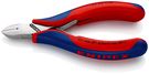 KNIPEX 77 12 115 Electronics Diagonal Cutter with multi-component grips 115 mm