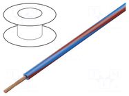 Wire; X05V-K; stranded; Cu; 0.75mm2; PVC; blue-red; 300V,500V; 250m LAPP