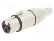 connector ADAPTER XLRF 2POLE  BNC NEUTRIK