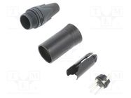 Connector: XLR; plug; male; PIN: 3; straight; for cable; soldering 