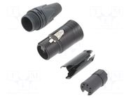 Connector: XLR; plug; female; XX; 7.5A; PIN: 5; straight; for cable NEUTRIK