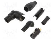 Plug; XLR; female; PIN: 5; angled 90°; swivel; for cable; soldering NEUTRIK