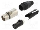 Plug; XLR; female; PIN: 6; straight; for cable; soldering; 7.5A; XX NEUTRIK