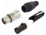 Connector: XLR; plug; female; XX; 7.5A; PIN: 6; straight; for cable NEUTRIK