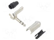 Connector: Jack 6,3mm; plug; male; stereo; ways: 3; angled 90°; PRX NEUTRIK