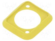 Accessory:  D-SIZE GASKET YELLOW NEUTRIK