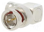 Coupler; BNC socket,BNC plug; angled 90°; 75Ω; POM AMPHENOL RF