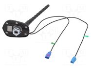 Antenna; car top; 0.2m; AM,FM,GPS; Opel; with amplifier; 0.45m 4CARMEDIA