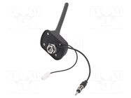 Antenna; car top,automotive; 0.16m; AM,FM; universal; 0.135m; 75Ω 4CARMEDIA