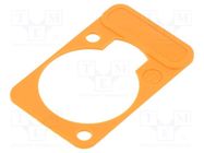 connector LETTERING PLATE ORANGE NEUTRIK