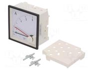 Ammeter; on panel; I AC: 0÷5A; Class: 3; 300V; BA39; 96x96x64mm LUMEL