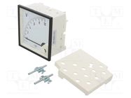 Voltmeter; on panel; VDC: 0÷10V; Class: 1.5; Umax: 600V; Length: 95mm LUMEL