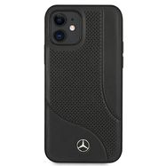 Mercedes MEHCP12SCDOBK iPhone 12 mini 5,4" czarny/black hardcase Leather Perforated Area, Mercedes
