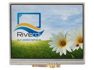 Display: TFT; 3.5"; 320x240; Illumin: LED; Dim: 76.9x63.9x7.65mm Riverdi