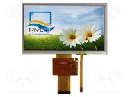 Display: TFT; 7"; 800x480; Illumin: LED; Dim: 164.8x99.8x5.5mm Riverdi