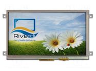 Display: TFT; 7"; 800x480; Illumin: LED; Dim: 165.6x100.6x12mm Riverdi