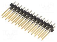 Connector: pin strips; pin header; male; PIN: 26; straight; THT FISCHER ELEKTRONIK
