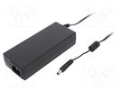 Power supply: switched-mode; 12VDC; 10A; Out: 5,5/2,1; 120W; 89% ESPE