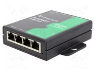 Switch Ethernet; unmanaged; Number of ports: 8; 5÷30VDC; RJ45; SW BRAINBOXES