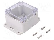 Enclosure: multipurpose; X: 80mm; Y: 82mm; Z: 55mm; with fixing lugs GAINTA