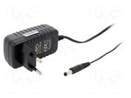 Power supply: switching; mains,plug-in; 12VDC; 1A; 12W; 83%; black CELLEVIA POWER