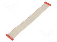 Ribbon cable with connectors; Tape ph: 1.27mm; PIN: 18; Len: 0.2m TE Connectivity