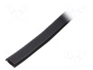 Hole and edge shield; PVC; L: 10m; black; H: 15mm; W: 12mm RST ROZTOCZE