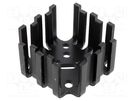 Heatsink: extruded; SOT32,TO3,TO66,TO9; black; L: 46mm; W: 46mm ALUTRONIC