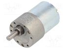 Motor: DC; with gearbox; 6÷12VDC; 5.5A; Shaft: D spring; 530rpm POLOLU