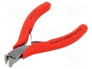 Pliers; end,cutting; handles with plastic grips; 115mm KNIPEX