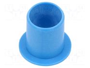 Bearing: sleeve bearing; with flange; Øout: 14mm; Øint: 12mm; blue IGUS