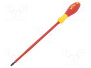 Screwdriver; insulated; slot; 4,5x1,0mm; Blade length: 200mm WIHA