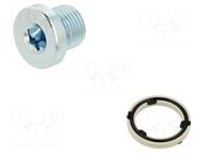 Protection cap; zinc plated steel; Thread: G 1/8"; 3.5Nm FESTO