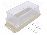 Enclosure: multipurpose; X: 85mm; Y: 165mm; Z: 70mm; Ritec; ABS; IP65 HAMMOND