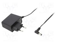 Power supply: switched-mode; mains,plug; 12VDC; 1.33A; 15W; 84.5% ESPE