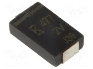 Capacitor: polymer; low ESR; 470uF; 2VDC; V; 2917; SMD; ESR: 6mΩ; A720 KEMET
