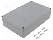 Enclosure: multipurpose; X: 146mm; Y: 222mm; Z: 55mm; ABS; light grey GAINTA