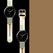 Strap Moro for Samsung Galaxy Watch 40 / 41 / 42 / 43 / 44 mm silicone bracelet watch band - pattern 14, Hurtel