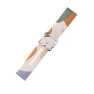 Strap Moro for Samsung Galaxy Watch 45 / 46 / 47 mm silicone bracelet watch band - pattern 11, Hurtel
