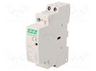 Contactor: 2-pole installation; 25A; 24VDC; NO x2; IP20; -25÷50°C F&F