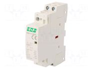 Contactor: 2-pole installation; 25A; 24VDC; NC + NO; IP20 F&F