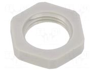 Nut; Thread: PG; polyamide; PMAFIX MN; grey; 22mm; Thread: PG9 PMA