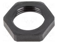 Nut; Thread: metric; polyamide; PMAFIX MN; black; Pitch: 1.5; 26mm PMA